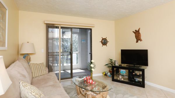 Access to the patio from the living room