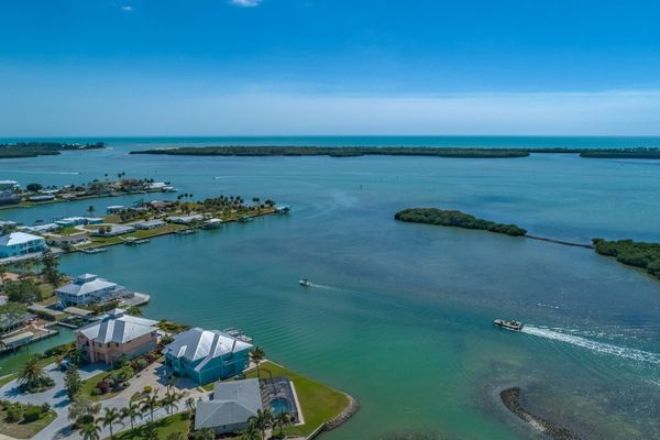 Aerial View of Lemon Bay towards the Gulf of Mexico