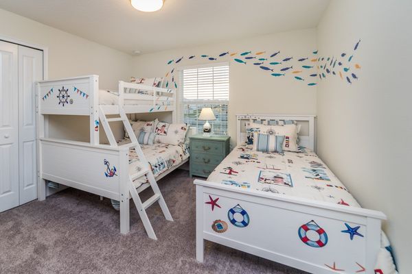 Twin/Double Bunk + Twin Bedroom 3 Upstairs