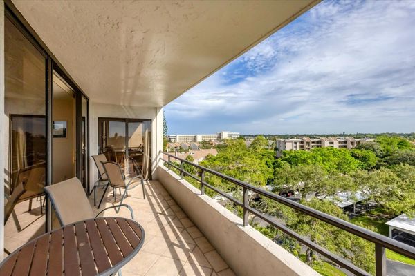Balcony off of living room