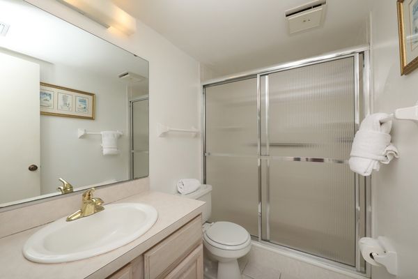 Primary bathroom with walk-in shower