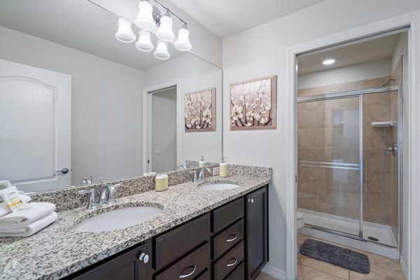 Hall Bathroom Upstairs Shower (Bedroom 3 & 4)
