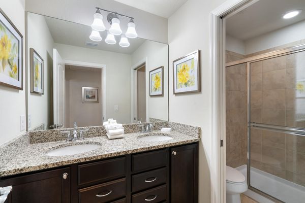 Hall Bathroom Upstairs Shower (Bedroom 5 & 6)