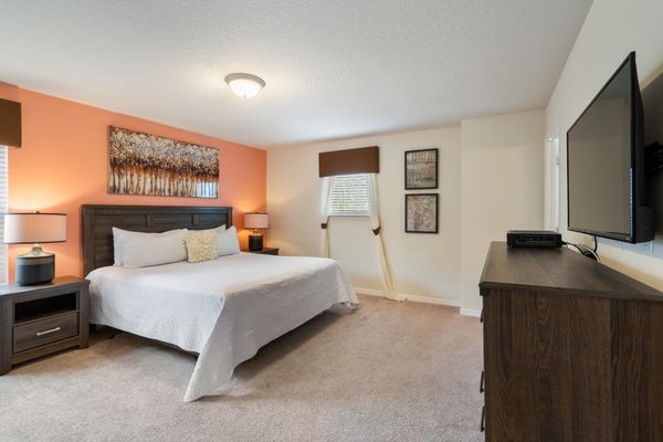 King Suite Bedroom 2 (Angle) 43" Roku TV