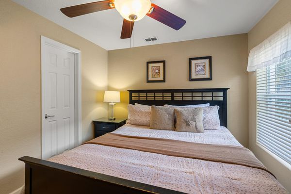 King Suite Bedroom 3 Downstairs Shared Bathroom