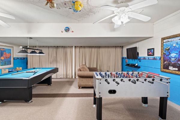 Game Room 43" Smart TV Pool Table Foosball