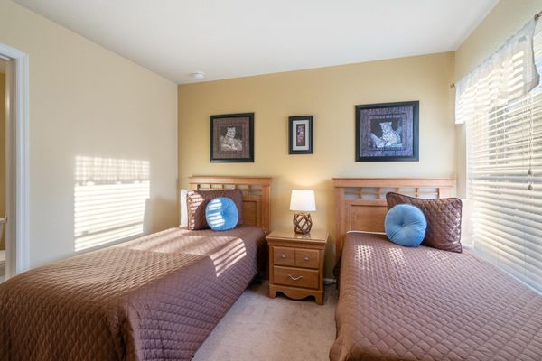 Two Twins Suite Bedroom 4 Upstairs Attached Bathroom