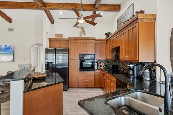 Beautiful, fully-equipped kitchen with lots of countertop and storage space