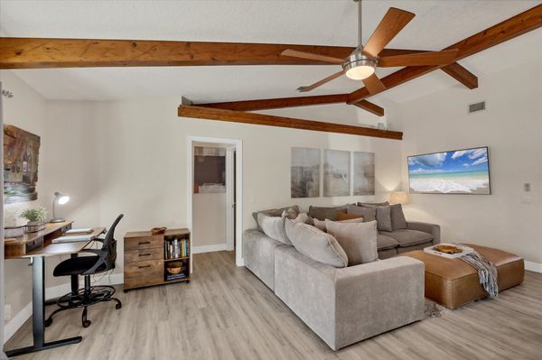 Family room and office area