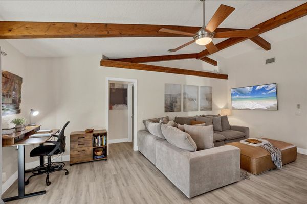 Family room and office area