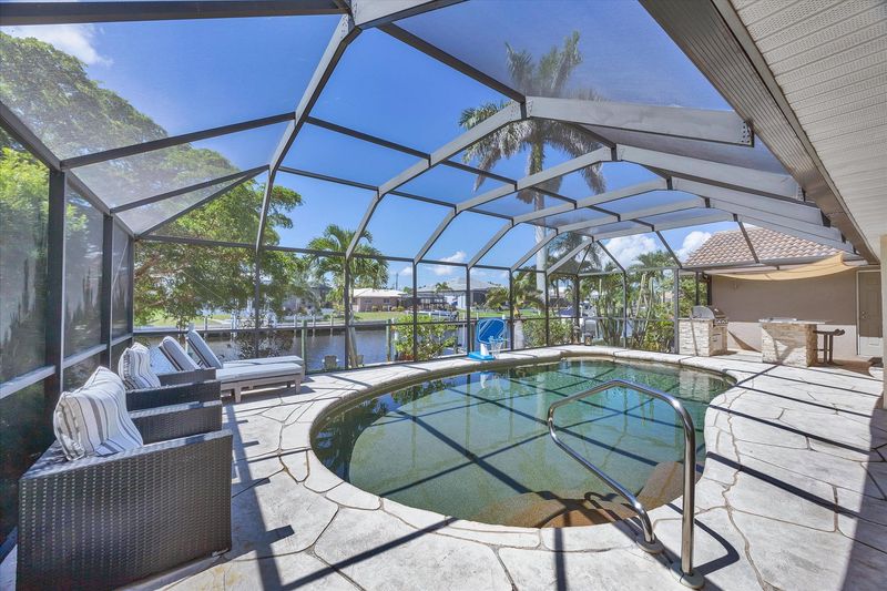 Pool overlooking the canal. Pool size: 27' x 14' 5'
