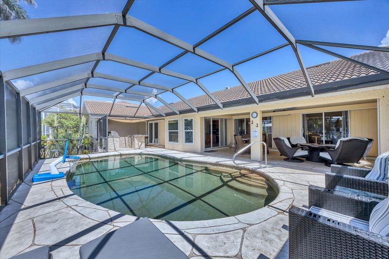 Pool overlooking the canal. Pool size: 27' x 14' 5'