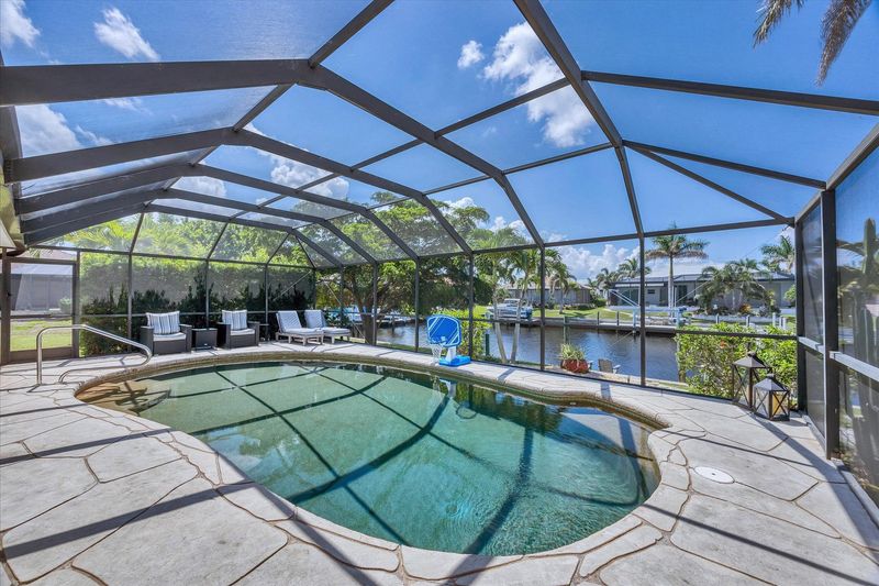 Pool overlooking the canal. Pool size: 27' x 14' 5'