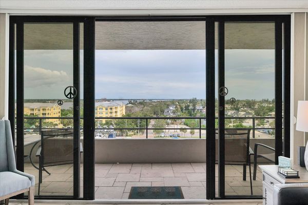 Balcony with a view of the Gulf and Intracoastal Waterway