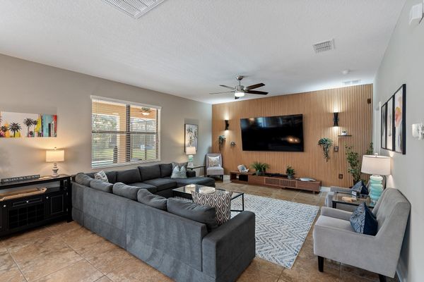 Living Room 85" Smart TV Sound System