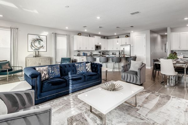 Spacious living area is great for family gatherings