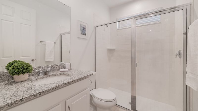 Hall Bathroom
Downstairs-Shower