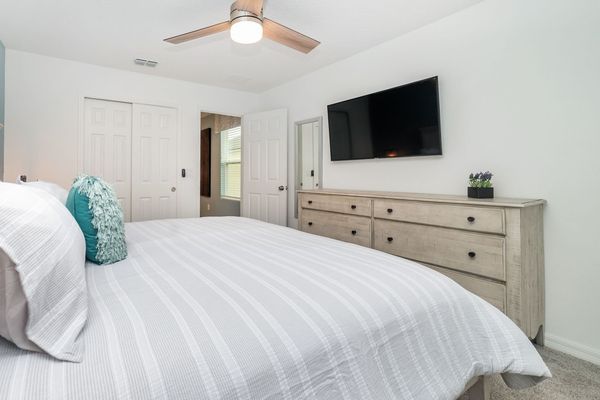 King Bedroom 5 (Angle) Upstairs
50" Smart TV