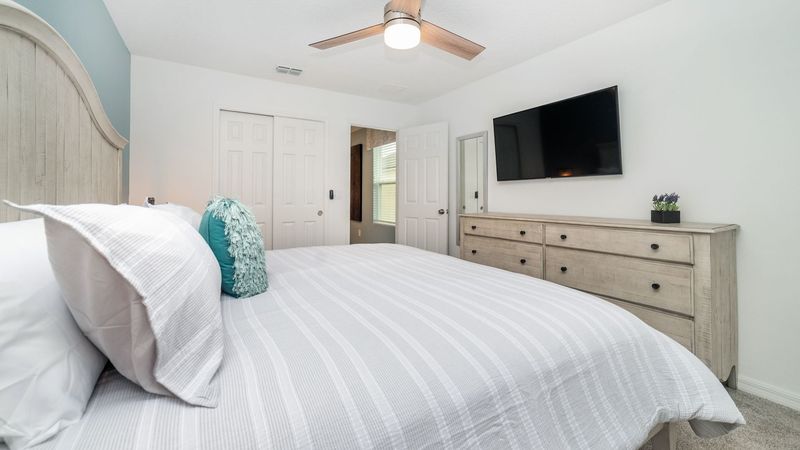 King Bedroom 5 (Angle) Upstairs
50" Smart TV