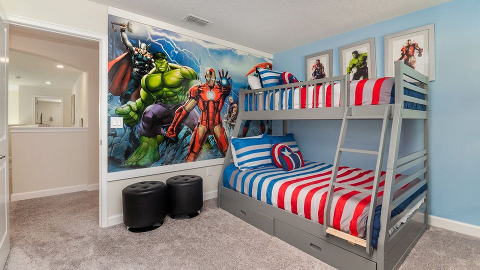 Twin/Double Bunk Bedroom 5 Upstairs
Avengers Theme