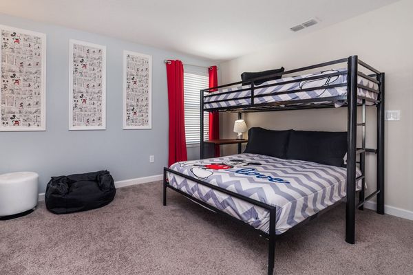 Twin/Double Bunk Bedroom 4 Upstairs
Mickey Theme