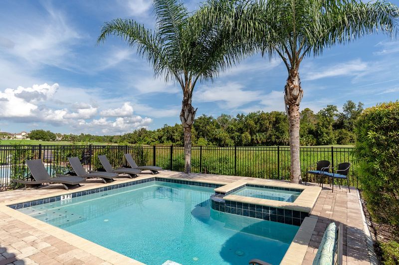 Take in the beautiful views floating in the pool or lying on a lounge chair