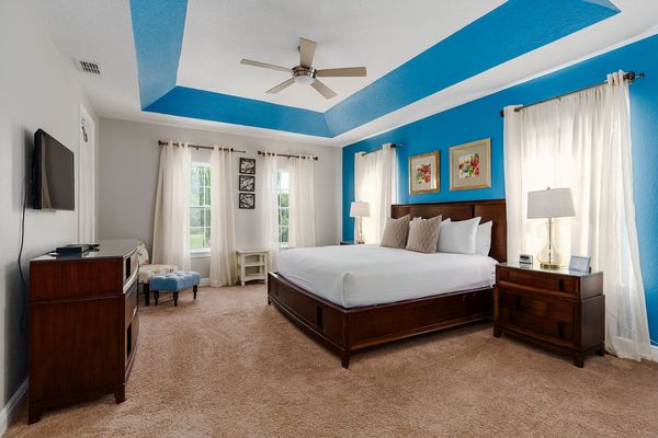 Get a good night's rest in the second floor master bedroom.