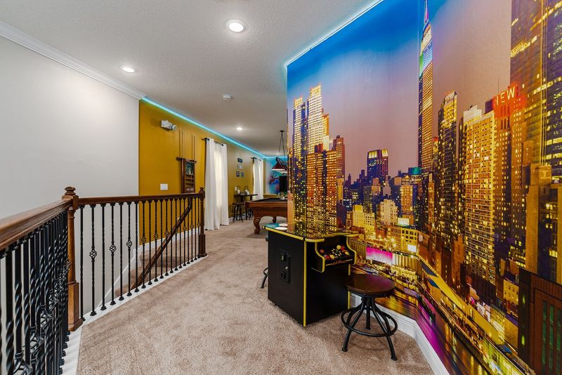 Head upstairs to the loft area where you'll find classic games.