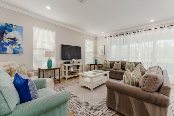 Comfortable and spacious sofa seating for you to enjoy.