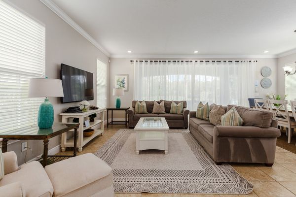 The open living space is great for the whole family to be together.