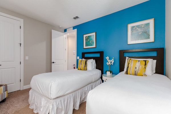 Take a nap on one of the twin-sized beds after a day of fun!