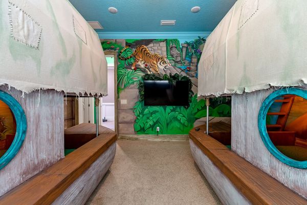 A SMART TV for after-theme park enjoyment