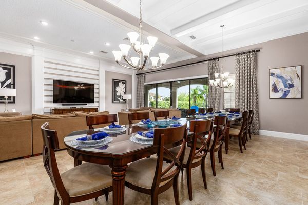 Have a formal evening at the formal dining table