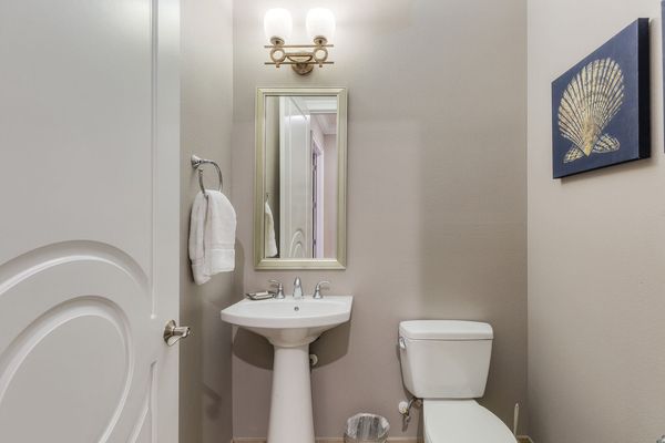 Half bath on the second floor