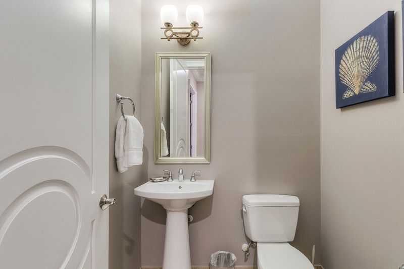Half bath on the second floor