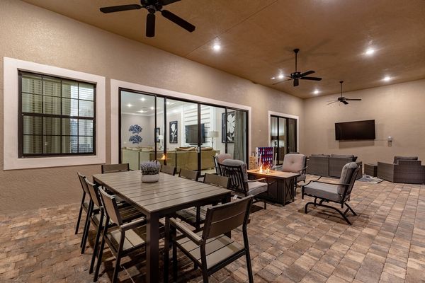 Exterior lighting so you can be outside at any time of day