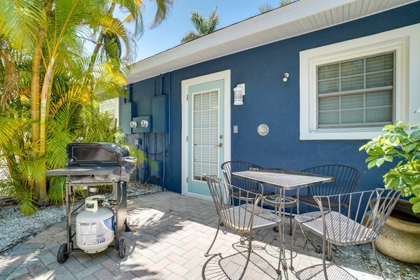 Private Grill and Seating Area