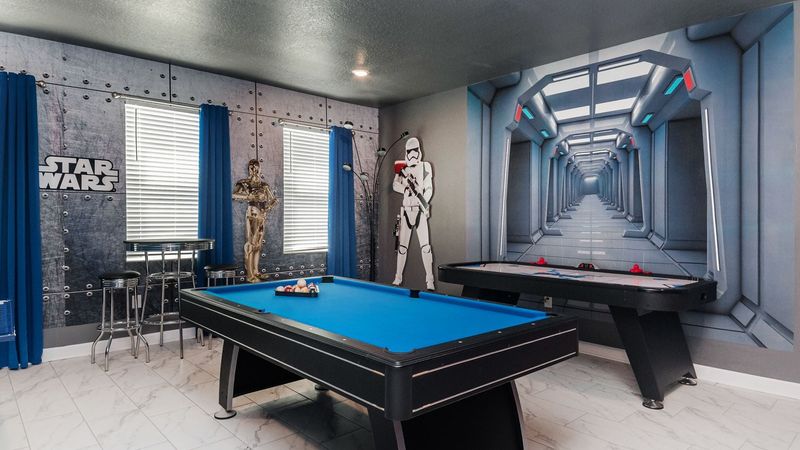 Game Room Downstairs
Pool Table, Air Hockey, Ping Pong