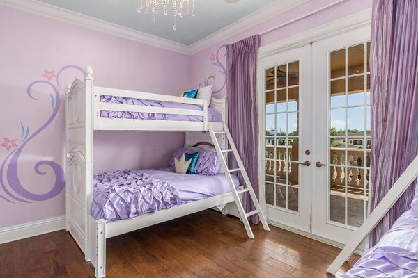 Access to the large second floor balcony