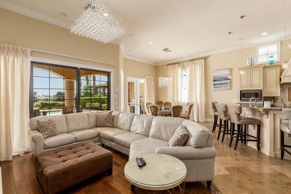 The open concept living area makes it the perfect gathering place