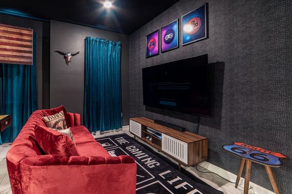 Game Room (Angle 3)
70" Smart TV + Sound Bar
PlayStation 5