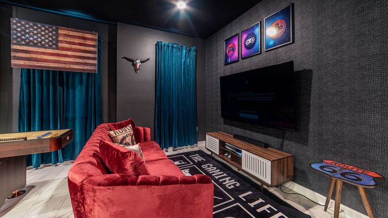 Game Room (Angle 3)
70" Smart TV + Sound Bar
PlayStation 5