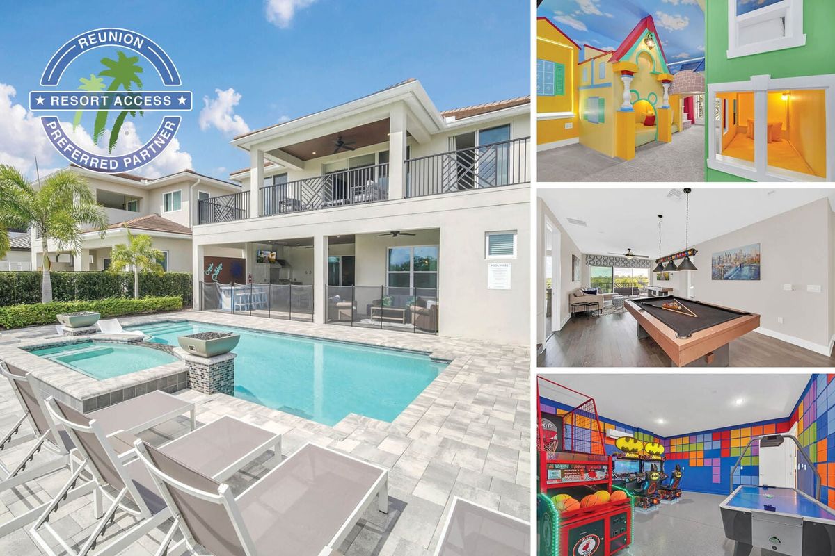 Paradise at Bear's Den is a new 6 bedroom and 6.5 bathroom villa located in the prestigious Bear's Den Club at Reunion Resort | Photos updated: March 2024