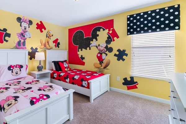 Twin/Twin Bedroom 3-Upstairs
Minnie/Mickey Theme