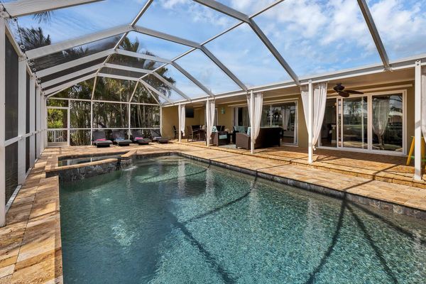 Gorgeous pool overlooking canal