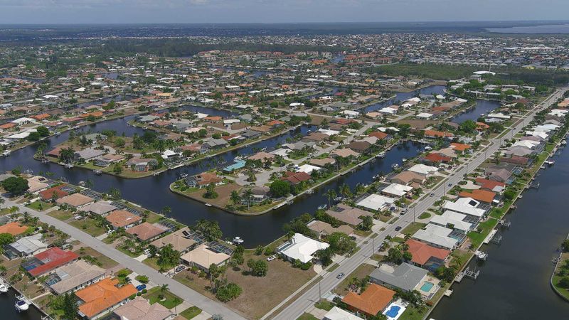 Aerial shot of canals (Boat lift not available)