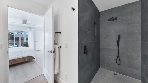 No step shower- open and spacious and easy to access