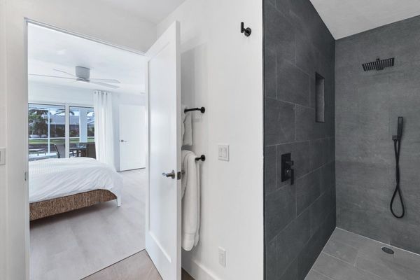 No step shower- open and spacious and easy to access