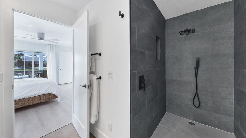 No step shower- open and spacious and easy to access
