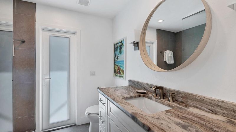 Guest bathroom with walk in shower